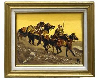 Signed James M. Brooks Acrylic on Canvas Panel