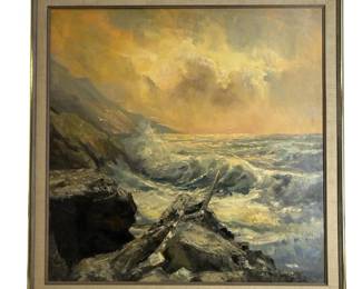 Signed Anna Chrasta Oil on canvas San Francisco