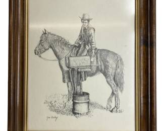 Signed Jim Daly “Mail at Last" Sketch