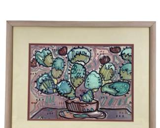 Signed H.B. Baldwin Oil On Board Canyon Tree