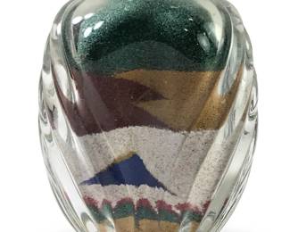 Vintage Multicolored Bottled Southwest Sand Art