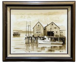 Signed Bonnie Gregory Oil on Wooden Panel