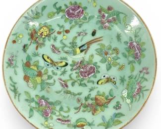 Late 19th Century Hand Painted Chinese Plate