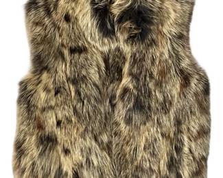 KFL Inochi Charcoal and Blonde Fox Fur Vest