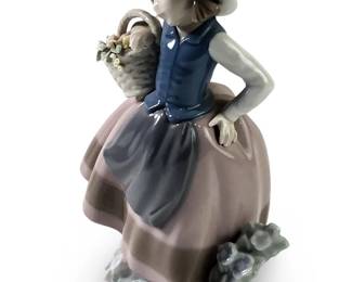 Lladro Sweet Scent Girl Porcelain Figure