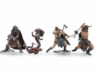(4pc) 2004 McFarland Conan Action Figures