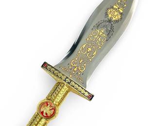 Gold Roman Dagger by Marto of Toledo Spain