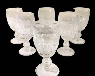 (6) Waterford Colleen Short Stem Wine Glasses