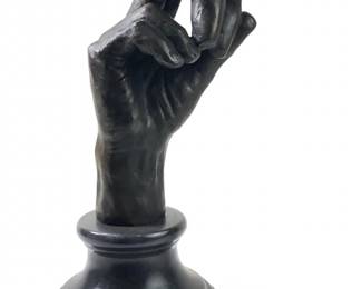 Signed Rodin The Hand of God Bronze Sculpture