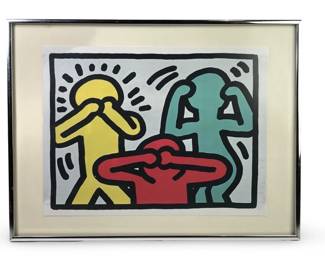 Keith Haring See No Hear No Speak No Serigraph