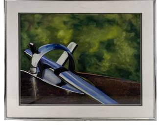 Signed chalk “Buick skylark hood ornament”