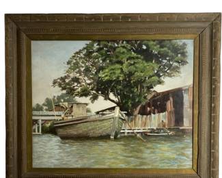 Signed “V.P Jensen" Oil Painting on canvas