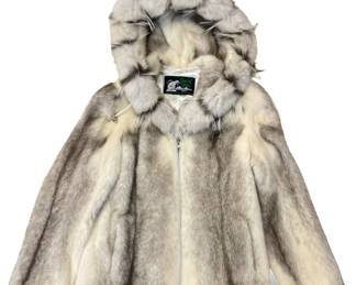 David Green Mink & Fox Trim Hood Jacket