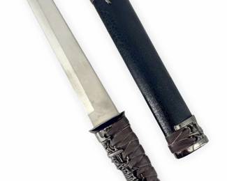 Chinese Skull Sheathed Knife