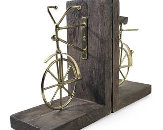 Vintage Asymmetrical Abstract Wood Bicycle