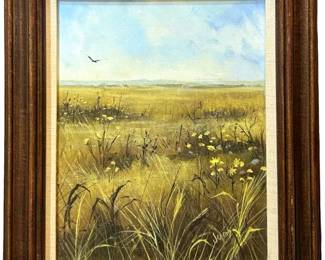 Signed Judy Landscape Oil on Canvas