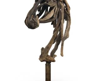 Heather Jansch Lifesize Driftwood Horse Sculpture