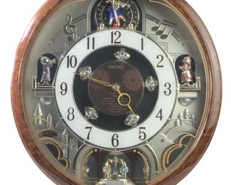 Seiko Melodies in Motion Swarovski Wall Clock
