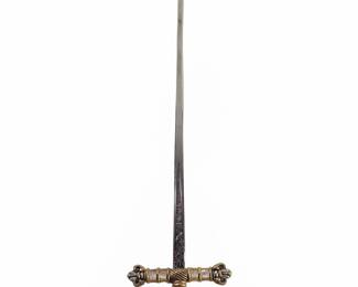 Vintage Toledo Spain Order of Knights Sword