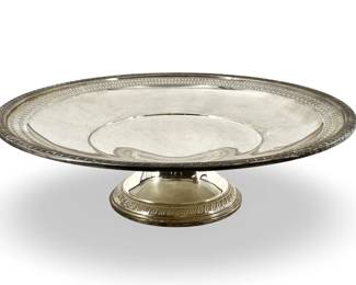 Reinforced Sterling Footed Platter
