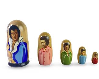 Elvis Presley Russian matryoshka nesting dolls