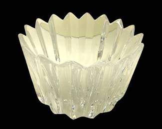 Orrefors Crystal 16 Point Fleur Glass Bowl