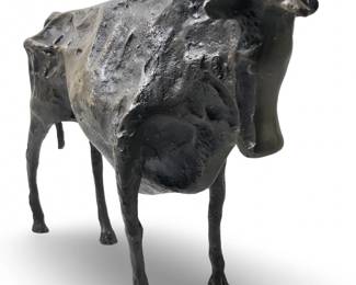 Signed Picasso Bronze Bull Sculpture