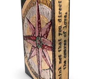 Khalil Gibran Houston Llew Glass on Copper Art
