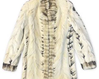 Peter Mark Reversible Sheared Mink Fur Coat