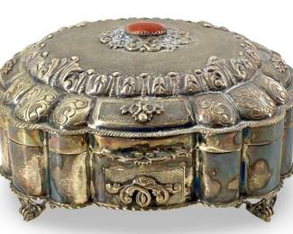 Lavor Amano 800 Silver Cabochon Accented Box