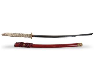 Toledo Spain Samurai Style Bone Dragon Sword