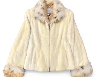 Alaska Fur Gallery Sheared Mink Fur Jacket