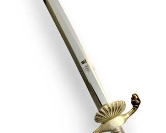 German Widder Brass and Stag Horn Dagger