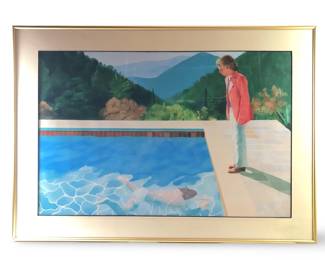 David Hockney Pool Portrait of an Artist Serigraph