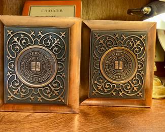 Vtg. Northwestern University bookends
