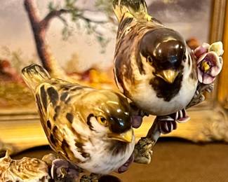 Vtg. A. Borsato Milano - made in Italy - Porcelain bird figurine 