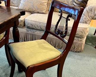 1 of 6 Harp side chairs