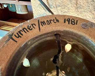 Turner clay lamp - 1981