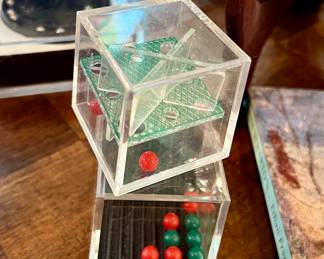 Vtg. Acrylic cubes games