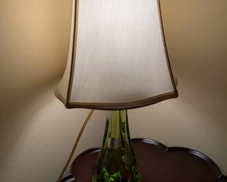 Val St Lambert glass lamp
