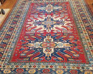 Area Rug Afghan Kazak; 1st quarter 21th century 7'9"x9'6"