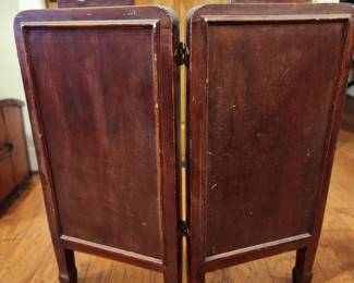 Fold out sewing cabinet