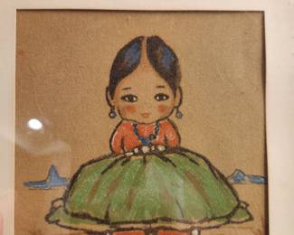 girl chalk picture