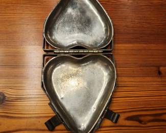 heart chocolate mold open