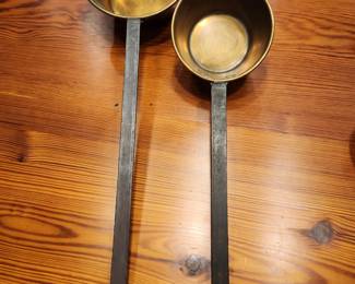 copper and iron ladles