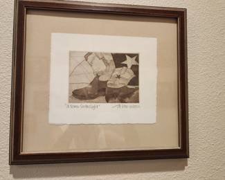 lithograph "A Texas Sort of Night" picture
