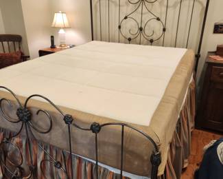 Iron queen bed