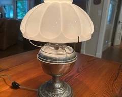 B&H electrified oil lamp silver