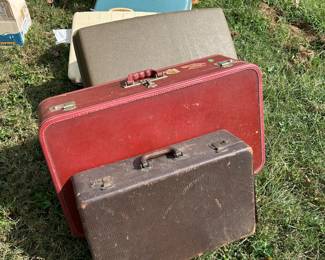 Vintage suitcases and luggage
