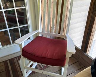 Wood rocking chair